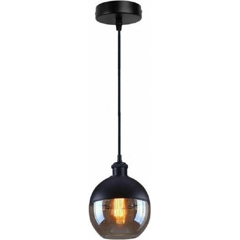 TRADE SHOP - Lampadario A Sospensione Vintage Da Soffitto Attacco E27 Effetto Ambrato Lp-12n - (1/5)