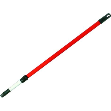 Mco telescopico in metallo plastificato con vite mt.1,50 per scope - da cm.76,5 a mt.1,5 - 6 pz