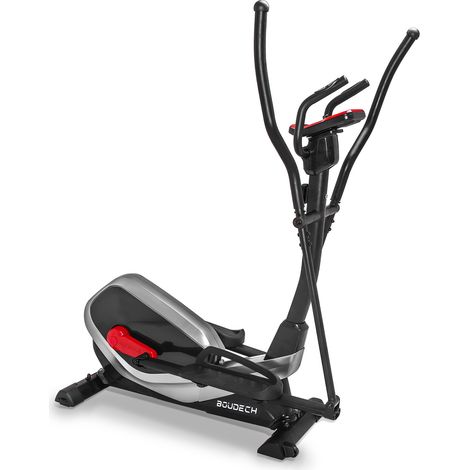 TURBO 9000 - Bici ellittica a resistenza magnetica con volano da 9kg cyclette ellittica cross trainer con display LCD e cardiofrequenzimetro incorporato.
