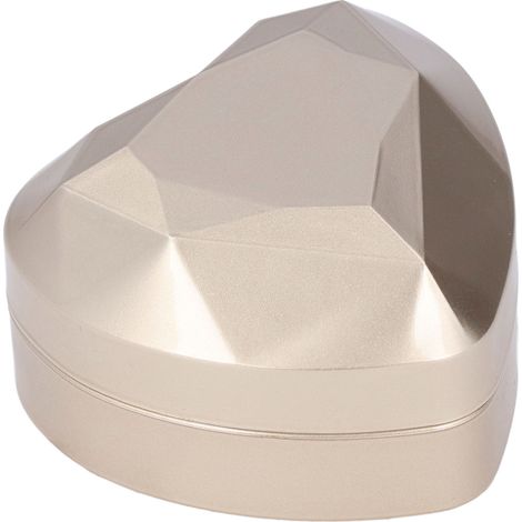 Boîte à bijoux LED élégante avec anneaux lumineux, velours doux et finition givrée pour cadeaux de fiançailles ou mariage
