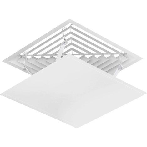 Déflecteur carré pour pare-brise de climatiseur, déflecteur de plafond pour climatisation centrale, déflecteur de bouche d'aération (1/4)