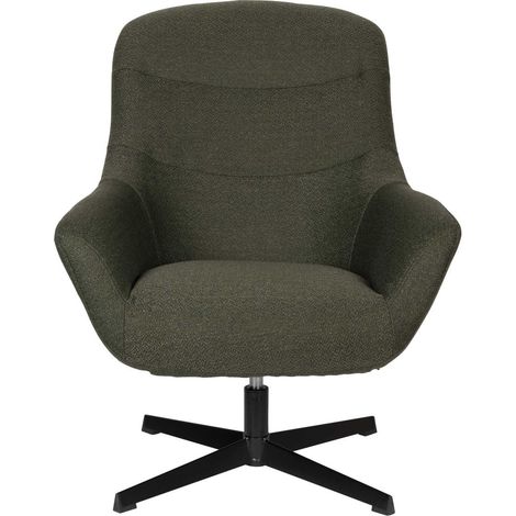 Fauteuil design, Fauteuil lounge Yuki Blanc en Fabric, BOITE A DESIGN (1/5)