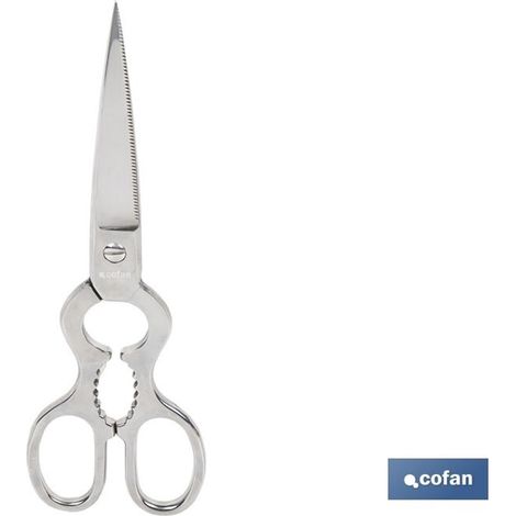 Ciseaux à poisson ergonomiques pour usage professionnel en acier inoxydable (1/4)