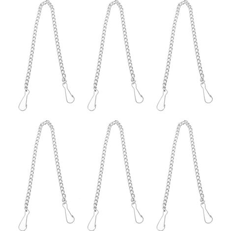 Lot De 6 De Toilette Chaîne De Réparation, Acier Inoxydable (1/5)
