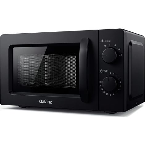 20L Micro-ondes 700W, Micro-ondes Solo avec Bouton Rotatif Mécanique, 6 Niveaux, Micro-ondes avec Plateau Tournant en Verre et Fenêtre de Vision, Facile à Utiliser dans la Cuisine (1/5)