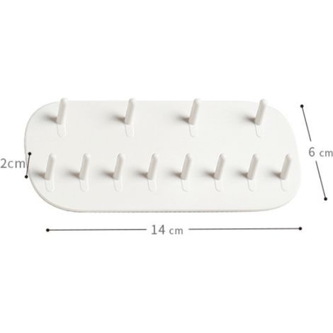 Supports à bijoux,2 PCS Organisateurs de bijoux muraux,Crochets Adhésifs Porte Bijoux,Colliers Crochets Étagère,Porte Bijoux Support Mural,pour boucles d’oreilles,colliers,bracelets (1/4)