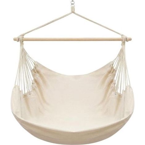 Chaise Suspendue Exterieur XXL - 130x100 Fauteuil Suspendu Balancelle de Jardin Fauteuil a Suspendre Fauteuil Relax Intérieur Siege Suspendu Exterieur Balancelle 1 Place Fauteuil Siège Suspendu (1/5)