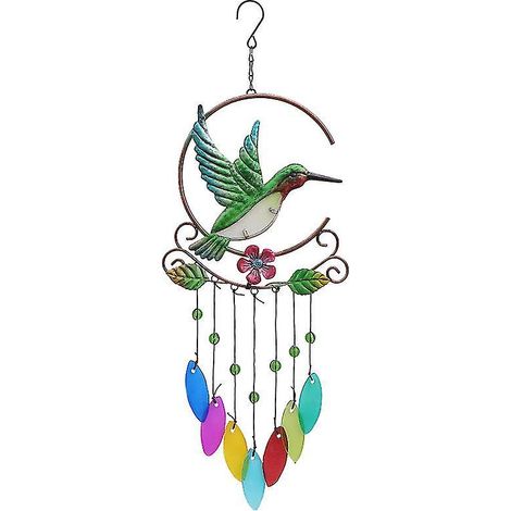 Pendentif suspendu en fer et verre à usage décoratif (1/3)