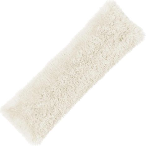 Housse de coussin HEERLEN Blanc 40 x 145 cm Fleece PV vidaXL