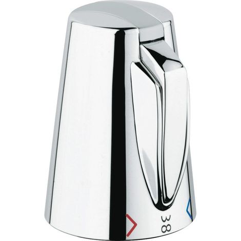 Grohe Temperaturwählgriff für Chiara Thermostate Wanne/Brause, Sterling/Terragold, 47692CA0