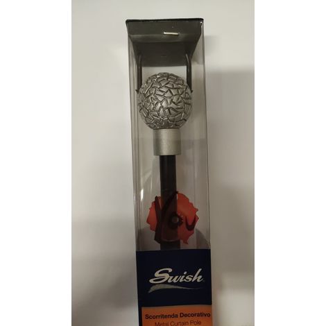 SWISH - BASTONE PER TENDE ESTENSIBILE 90-160CM UNIQUE NERO
