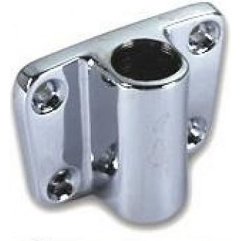 Portascalmo in ottone cromato laterale a 4 fori