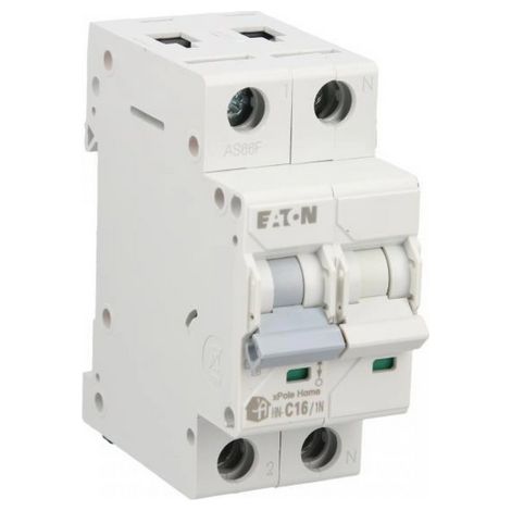 Interruttore automatico 1P+NC 16A 6kA AC xPole Home HN-C16/1N 194851