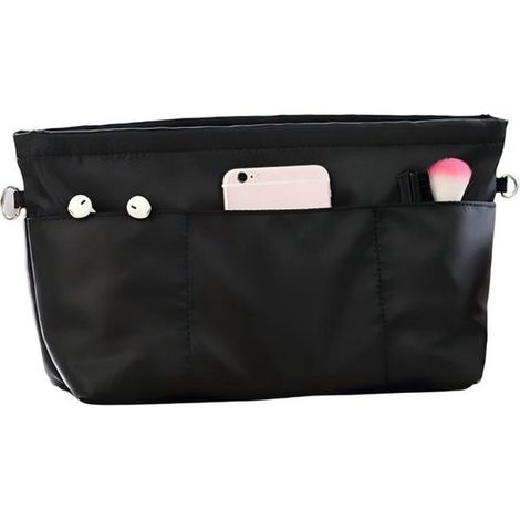 Organizador de bolso，Talla 2XL，30,51222 cm，Organizador de bolsas de compras de nailon，Bolsa de compras con llavero y cremallera (1/5)
