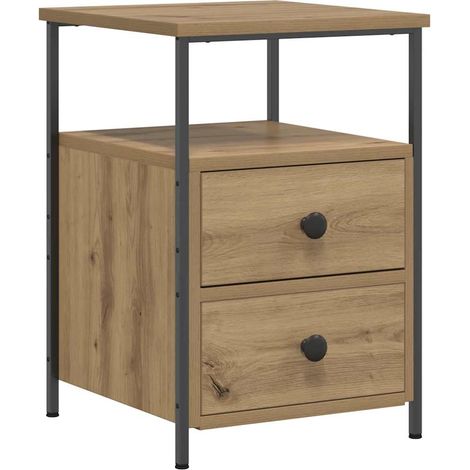 Maison Exclusive - Comodino Rovere Artigianale 34x35,5x50 cm in Legno Multistrato