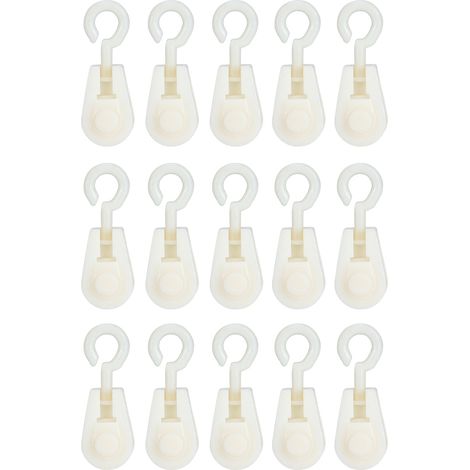 Poulie À Crochet - 6,5 Cm - Matériau ABS - Pour Serre Agriculture Élevage - Lot De 20 Pièces (1/5)