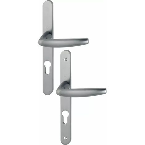 Ensemble de béquille sur plaque étroite Atlanta - HOPPE AG - Aspect inox - Saillie normale - Pour porte 88 à 97 mmCarré de 7 mm, entraxe 70 mm