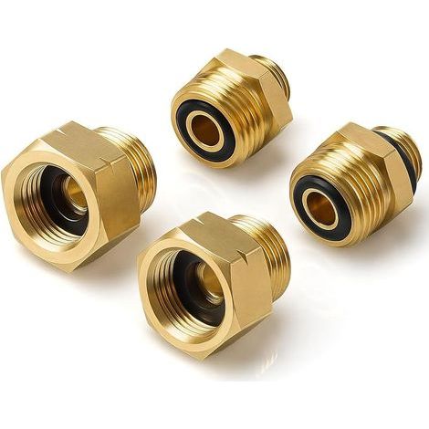 4 Pièces Adaptateur Bouteille Gaz Adaptateurs Bouteille de Gaz pour l‘Europe Adaptateur Bouteille gaz raccord en Laiton pour Connecter Le Régulateur de Pression Aux Bouteilles (1/5)