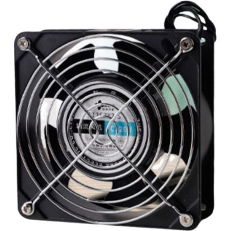 Ventilateur axial pour conduit de cheminée Pales métalliques haute température insérables Silencieux Universel 120 x 120 x 38 mm (1/5)