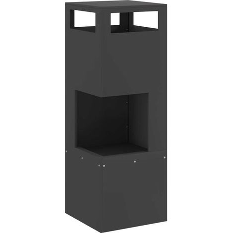 Braises noires 35 x 35 x 100 cm Acier (1/4)