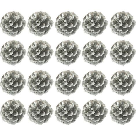 lot de 20 pommes de pin décoratives de Noël pour jardinières et accessoires-2.00X2.00X2.00CM