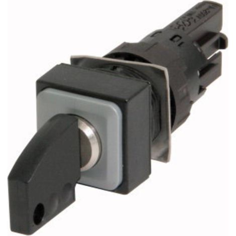 Bouton à clé 3 positions noir à accrochage EATON Q18S3R-A7 (1/3)