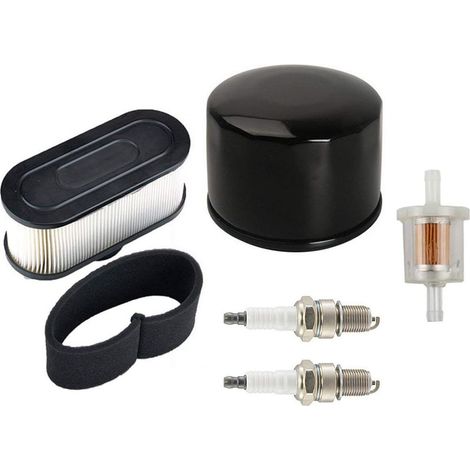 Lot de 2 filtres à air pré-Filtre à Huile et à Carburant Compatible with Moteur 4 Temps Kawasaki FR651V FR691V FR730V FS481V FS541V FS600V FS651V FS691V FS730V