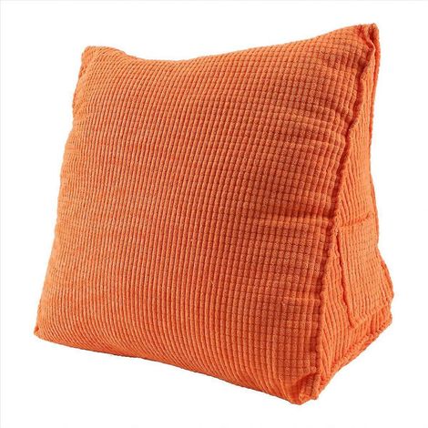 Coussin de lecture simple avec dossier, forme en coin, soutien lombaire épais - JBMEDIA (1/4)