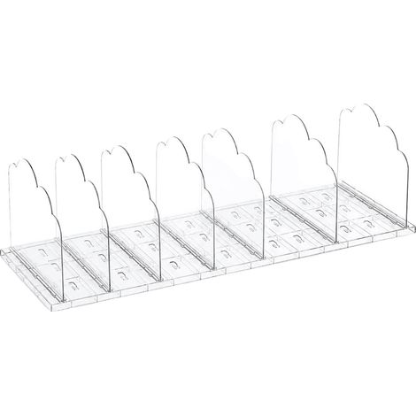 Organizzatore per borse, materiale acrilico, divisori regolabili, BIANCO (1/2)