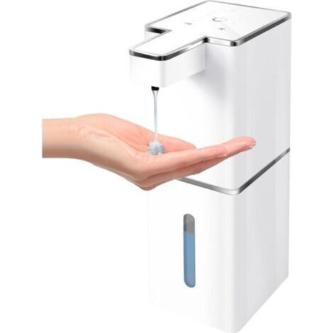 ALLIANDISDistributeur de savon automatique mural 380 ml, distributeur de savon sans contact étanche IPX5, distributeur de savon électrique, blanc (1/4)