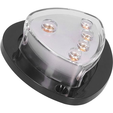 Sicherungsverteilerblock mit 1 Eingang und 4 Ausgängen, 0/4 AWG bis 4/8 AWG, für Pkw, Lkw und Boote (1/5)
