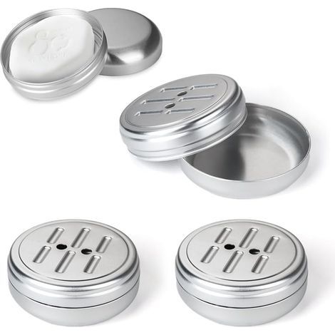 Reiseseifenschale, 3er-Pack, robust, kompakt und leicht, ideal zur Aufbewahrung von Seife, kleinen Reiseutensilien und Erste-Hilfe-Sets. (1/5)