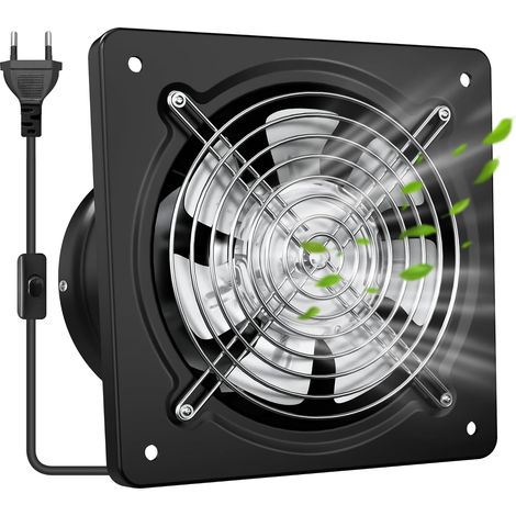 Extracteur d’Air 250mm 1680m³/h – Ventilation Extracteur Silencieux avec Clapet Anti-Retour, Améliore l’Air Chaud dans Salle de Bain, Cuisine, Garage (1/5)