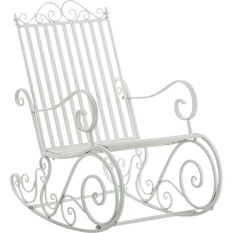 CLP – Fauteuil à bascule Smilla en métal – Hauteur d'assise 33 cm – Confort optimal pour extérieur – Assemblage rapide et simple (1/7)