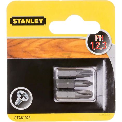 Inserti per Avvitatori Ph ( ) Ph1 2 25 Stanley 3 Pezzi 3 mm
