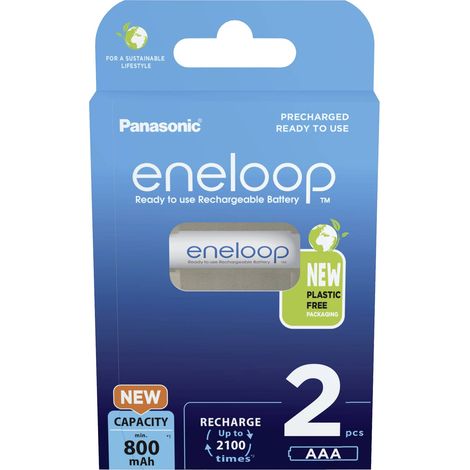 eneloop eneloop HR03 Pile rechargeable LR3 (AAA) NiMH 800 mAh 1.2 V 2 pc(s) (1/7)