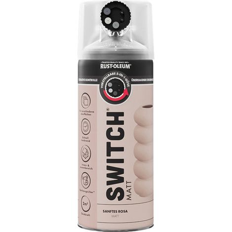 Rust-Oleum Sprühlack Switch 400 ml sanftes rosa matt Lackspray (1/2)