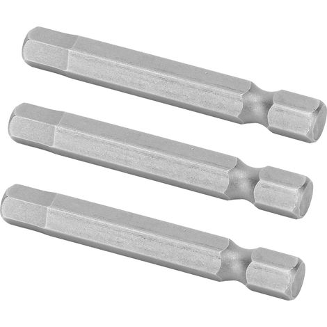 Jeu de 10 embouts de tournevis magnétiques hexagonaux S1/4, accessoires d'atelier professionnels, équipement industriel pour vissage précis. (1/5)