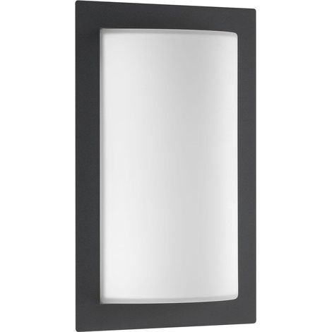 Luminaire extérieur LED LCD détecteur de mouvement acier inoxydable anthracite L 19,5 cm 12 W 3000 K IP44 réf. 044LEDSEN (1/5)