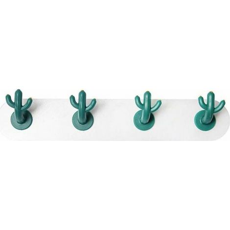 [4 Joint Hooks] Cactus hooks, household cartoon seamless hooks, bathroom adhesive hooks behind the door, punch-free toilet adhesive hooks (1/5)
