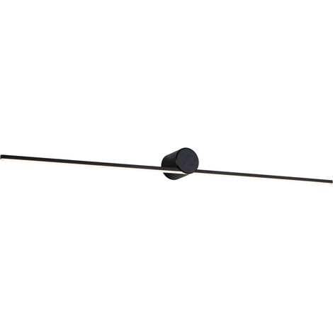 Éclairage de miroir LED IP44 3000K 500lm 230V 7,5W Noir mat (1/5)