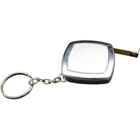 Mètre ruban de poche rétractable porte-clés petit mètre ruban en acier outil de mesure portable 2 mètres (1/5)