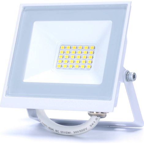 Faro proiettore Led Slim 20W Bianco da esterno IP65 Bianco neutro 4000K Aigostar (1/5)