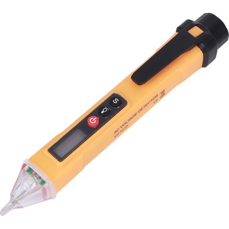 Digitaler berührungsloser Strom- und Spannungsprüfer, Messstift, AC121000V (Gelb Schwarz) (1/5)