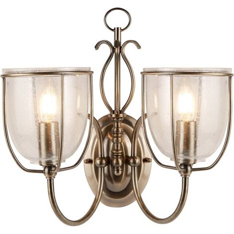 [NEUWERTIG] B-Ware Silhouette Wandleuchte Wandlampe 2-flammig Beleuchtung Wohnzimmer Innenbereich (1/2)