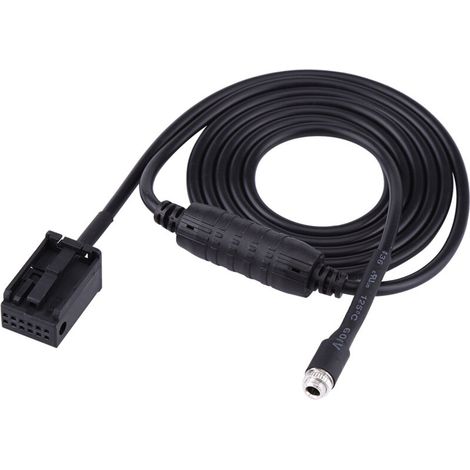 Cavo adattatore ausiliario femmina nero per auto BMW E85/E86/Z4/X3/E83 – connettore a 12 pin compatibile con iPod