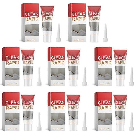 Gel nettoyant 8 unités pour une élimination rapide des taches. N'abîme pas les surfaces. (1/5)