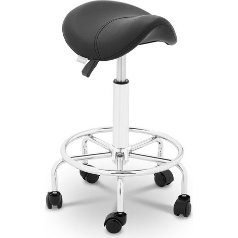Taburete de peluquería - 555 - 695 mm - 150 kg - Negro (1/3)
