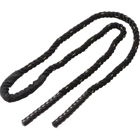 Corde à Sauter de Sport 3m en Polyester Lestée pour Entraînement Fitness et Cardio (1/5)