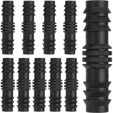 Lot de 20 raccords de tuyau, raccord de tuyau pour diamètre intérieur de 15.5 mm, système d'irrigation, tuyau goutte-à-goutte, kit de raccordement pour tuyaux pour systèmes d'irrigation